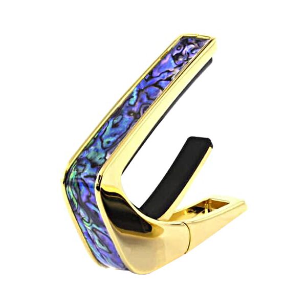 Thalia Capo Shell Collet.Blue Abalone Gold