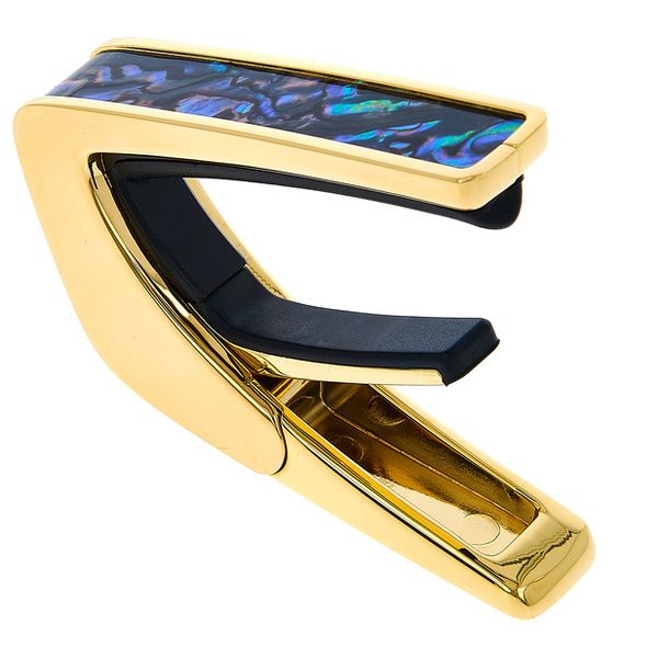 Thalia Capo Shell Collet.Blue Abalone Gold