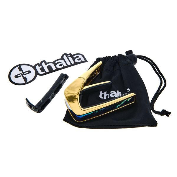 Thalia Capo Shell Collet.Blue Abalone Gold