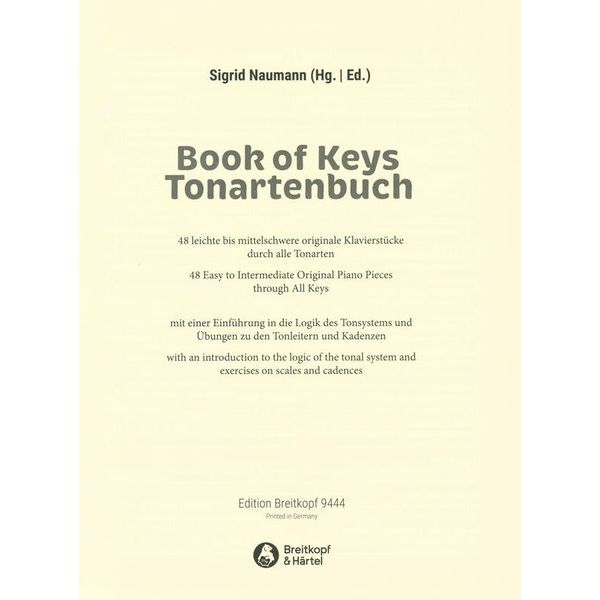 Breitkopf & Härtel Tonartenbuch