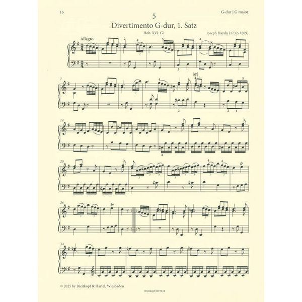 Breitkopf & Härtel Tonartenbuch