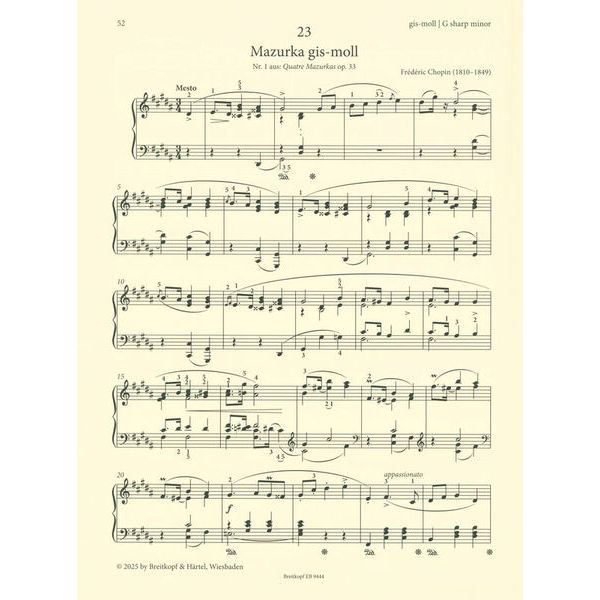 Breitkopf & Härtel Tonartenbuch