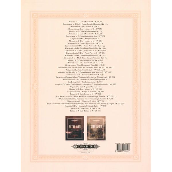 Edition Peters Mozart Meisterwerke