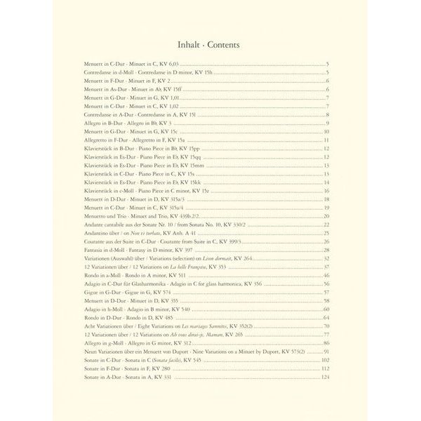 Edition Peters Mozart Meisterwerke