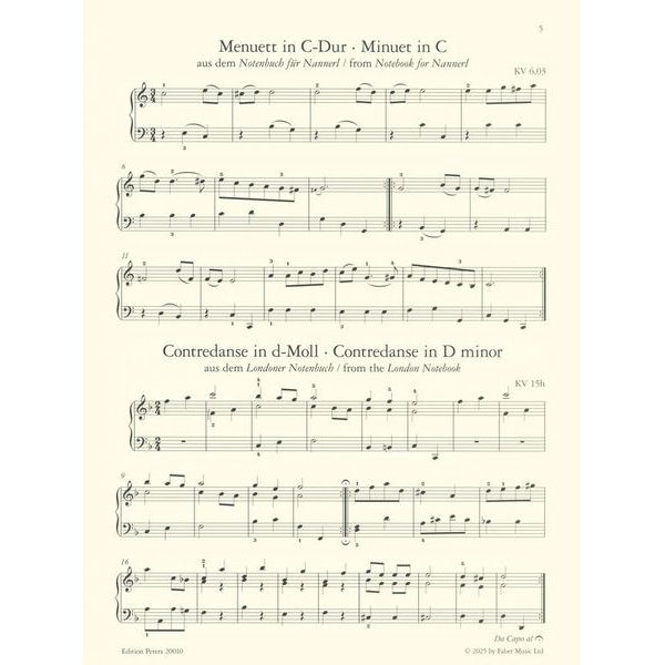Edition Peters Mozart Meisterwerke