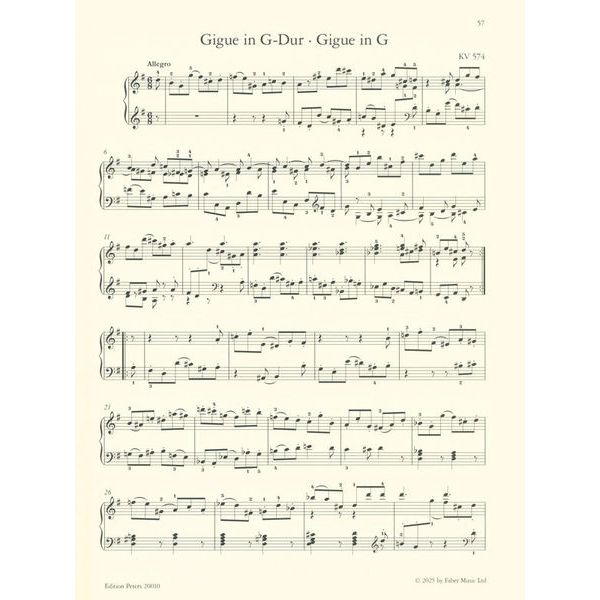 Edition Peters Mozart Meisterwerke