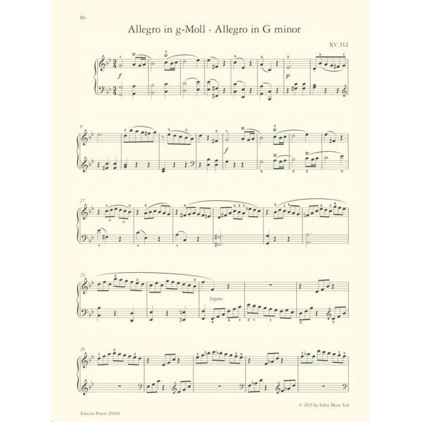 Edition Peters Mozart Meisterwerke