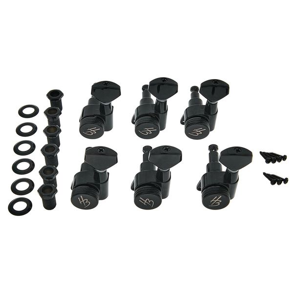 Harley Benton Parts JN07BK SPLK R6 Tuner Set