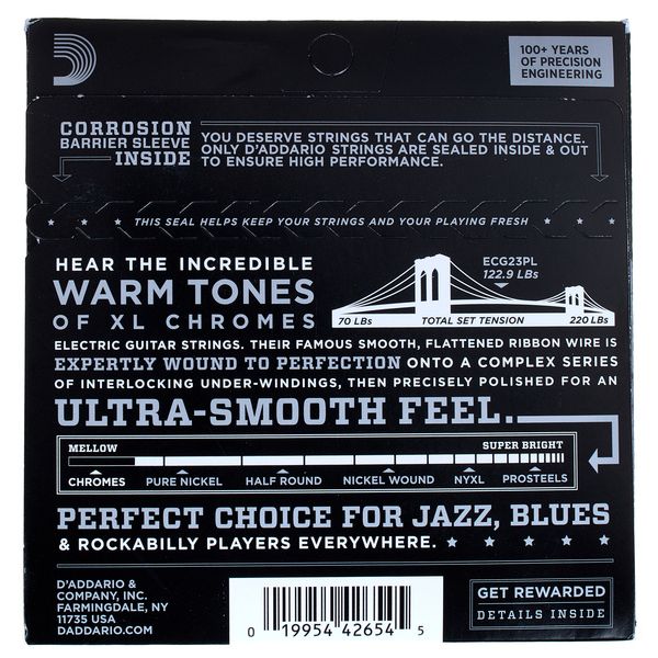Daddario ECG23PL Chromes