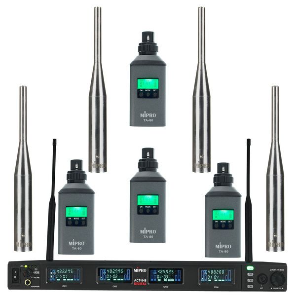 Mipro ACT-800 MM-100 Quad Set 5UA