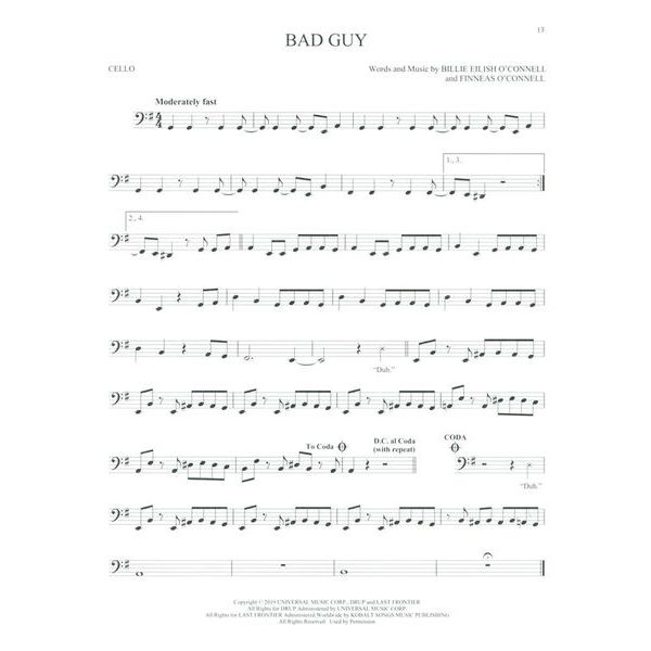 Hal Leonard 101 Top Hits for Cello
