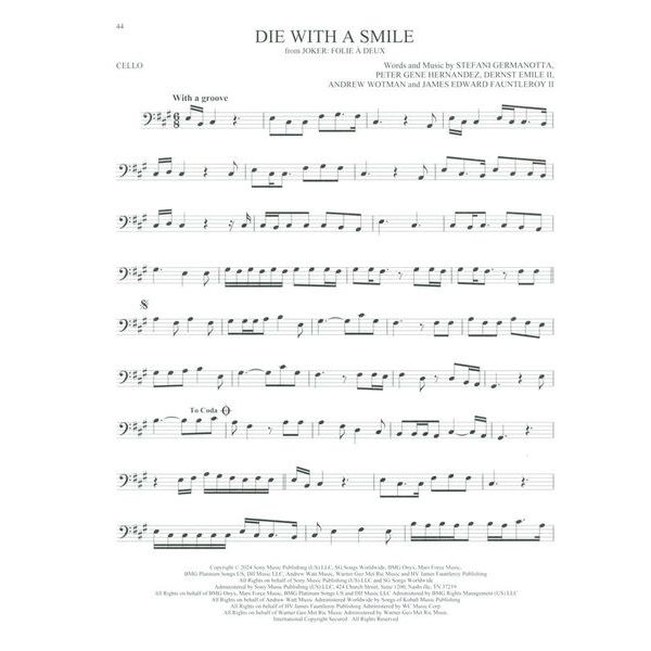 Hal Leonard 101 Top Hits for Cello