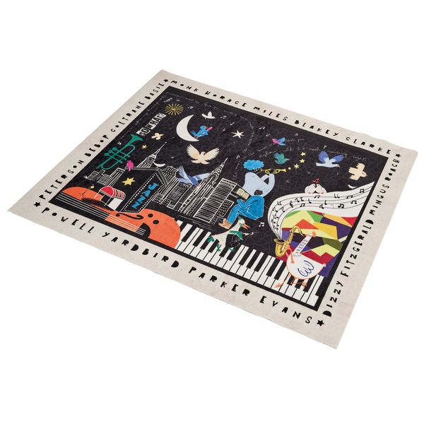 Drum N Base Club Drum Rug Night