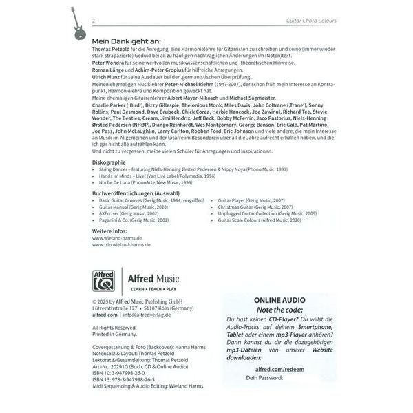 Alfred Music Publishing Guitar Chord Colours