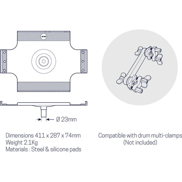 Embodme Mounting Plate for Erae 2