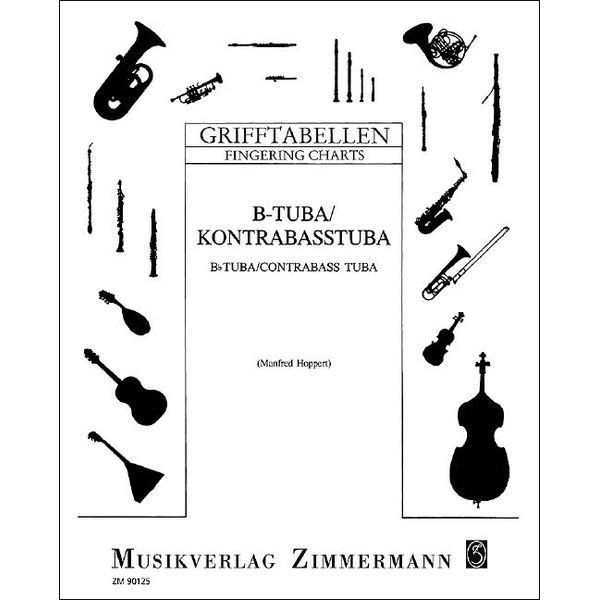 Zimmermann Verlag Grifftabelle Tuba B