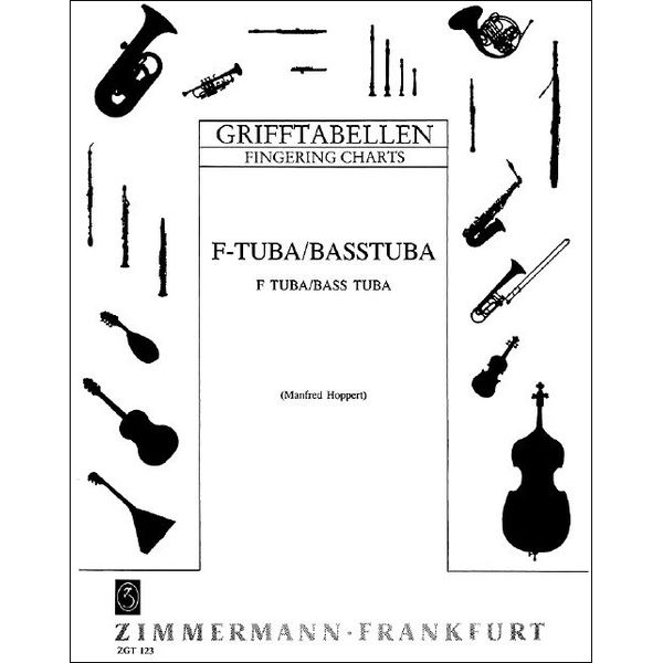 Zimmermann Verlag Grifftabelle Tuba F/Basstuba