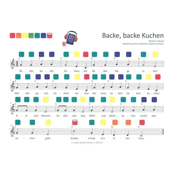 LeuWa-Verlag 34 Kinderlieder Rainbow