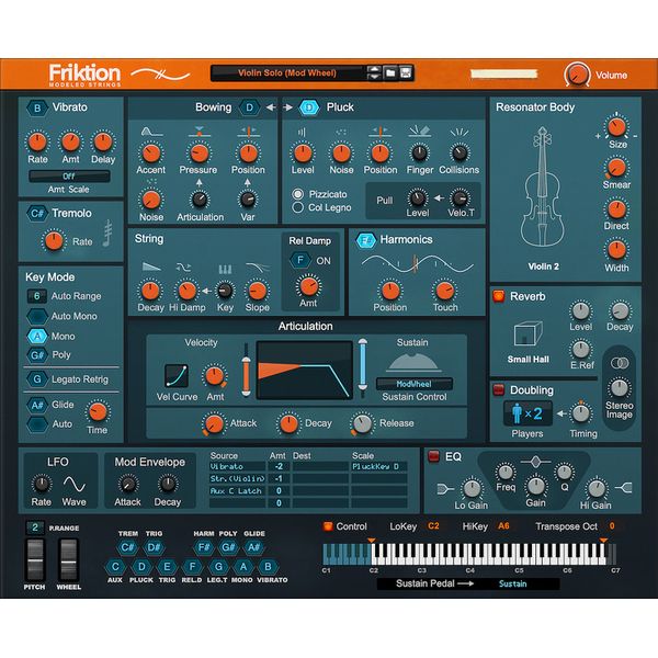 Reason Studios Friktion Modeled Strings