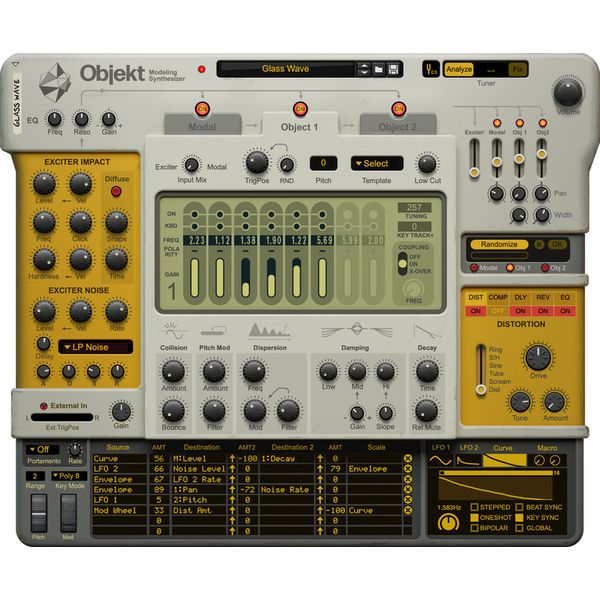 Reason Studios Objekt Physical Modeling Synth