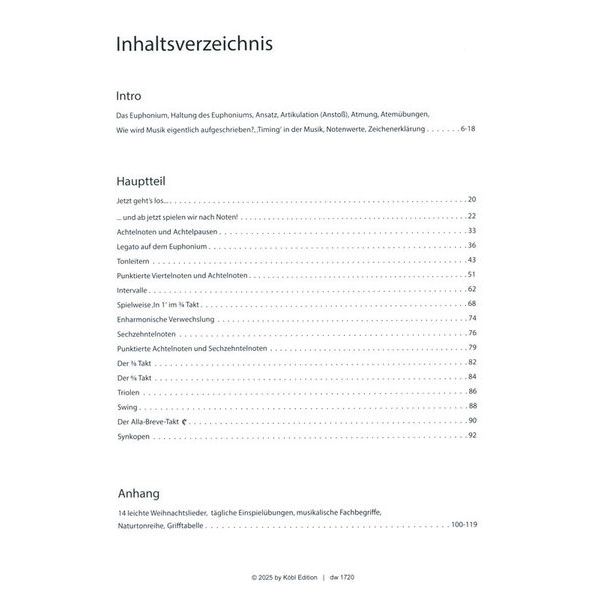 Köbl Edition Euphonium Total 1
