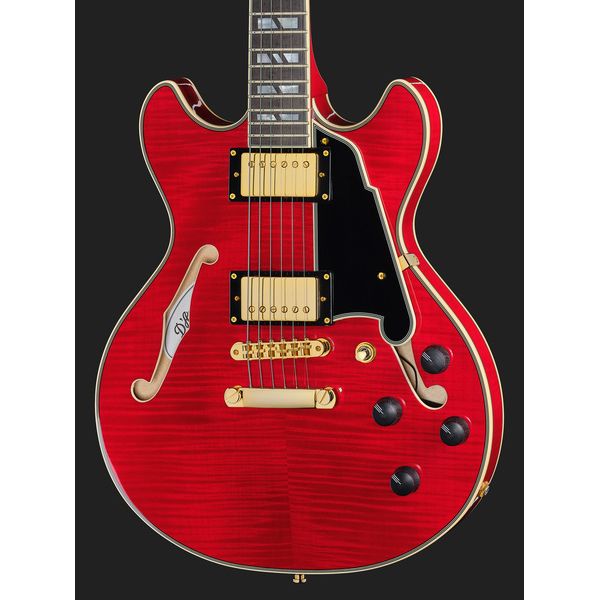 DAngelico Excel Mini DC Trans Cherry 25