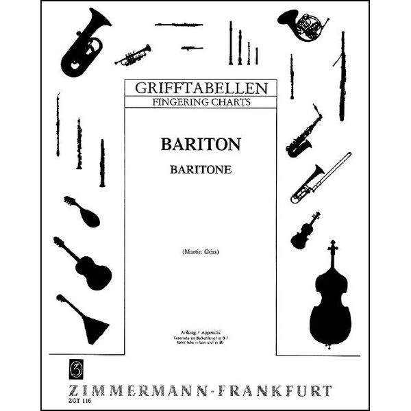 Zimmermann Verlag Grifftabelle Bariton