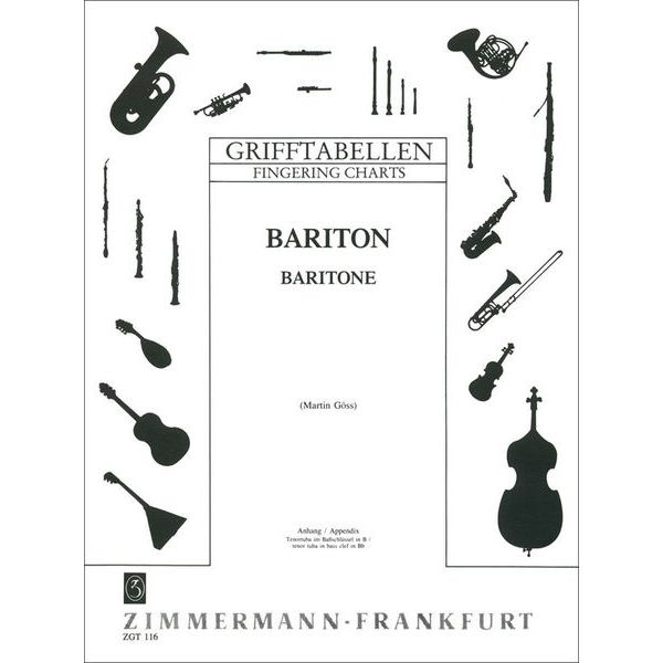 Zimmermann Verlag Grifftabelle Bariton