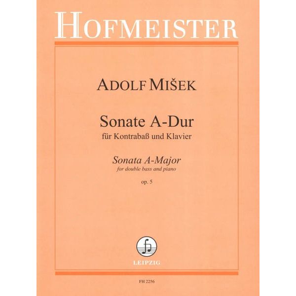 Friedrich Hofmeister Verlag Misek Sonate A-dur Kontrabass