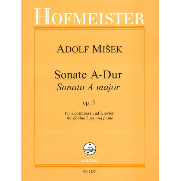 Friedrich Hofmeister Verlag Misek Sonate A-dur Kontrabass