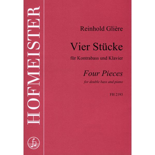 Friedrich Hofmeister Verlag Glière 4 Stücke op. 32