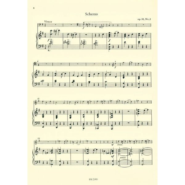 Friedrich Hofmeister Verlag Glière 4 Stücke op. 32