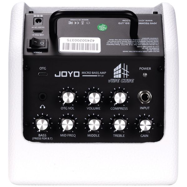 Joyo BA-30 Micro Bass Amp White