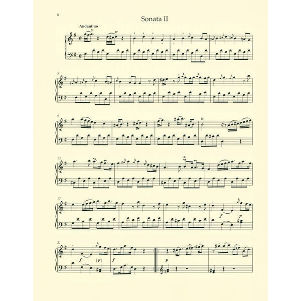 Bärenreiter Myslivecek 6 Leichte Sonaten