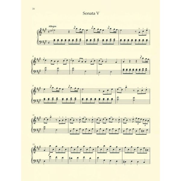 Bärenreiter Myslivecek 6 Leichte Sonaten