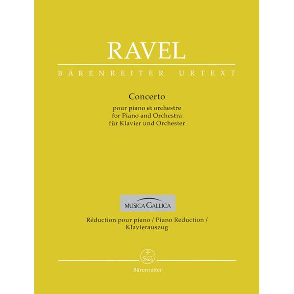 Bärenreiter Ravel Concerto für Klavier