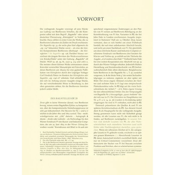 Bärenreiter Beethoven Sämtliche Bagatellen