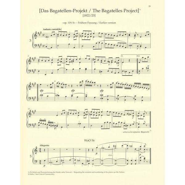 Bärenreiter Beethoven Sämtliche Bagatellen