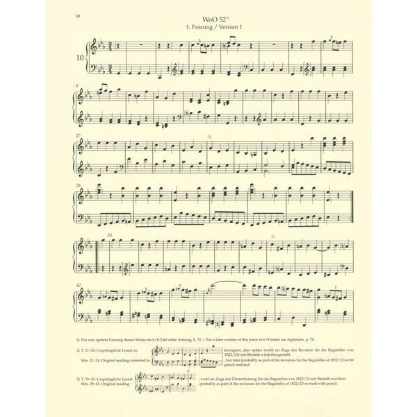 Bärenreiter Beethoven Sämtliche Bagatellen