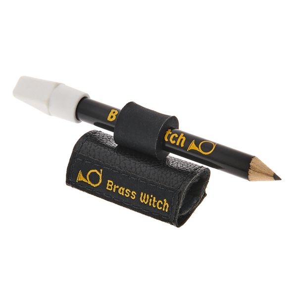 Brass Witch Pencil Holder Small