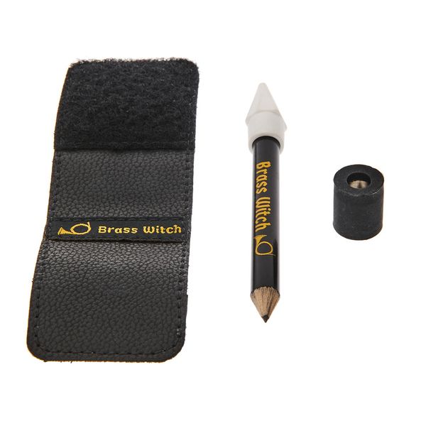 Brass Witch Pencil Holder Large