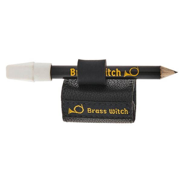 Brass Witch Pencil Holder Large