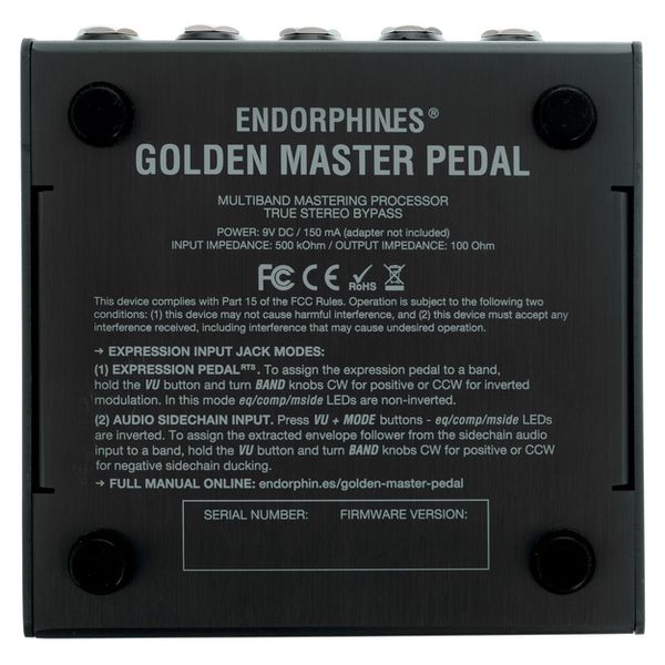 Endorphin.es Golden Master Pedal Black