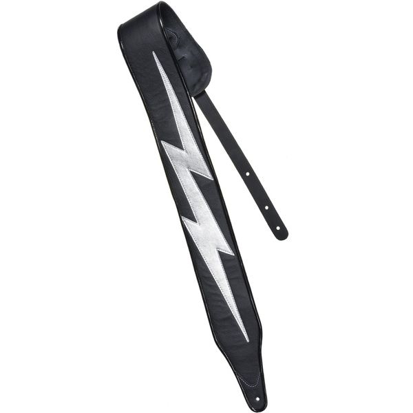 Jodi Head Guitar Straps Big Bolt Black Silver