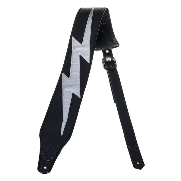 Jodi Head Guitar Straps Big Bolt Black Silver