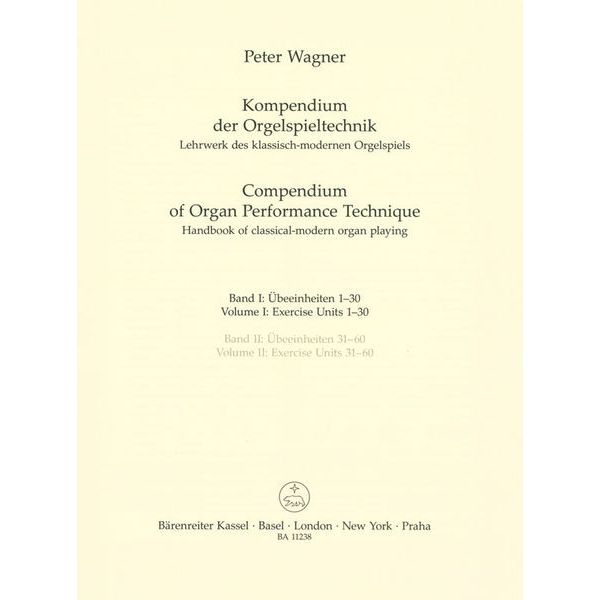 Bärenreiter Kompendium Orgelspieltechnik