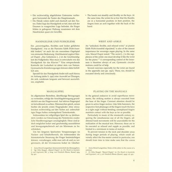 Bärenreiter Kompendium Orgelspieltechnik