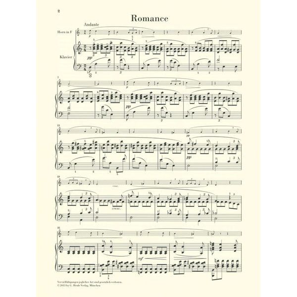 Henle Verlag Skrjabin Romance for Horn