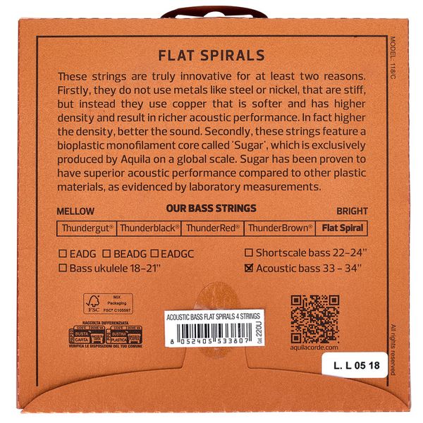 Aquila 220U Acoustic Bass String Set