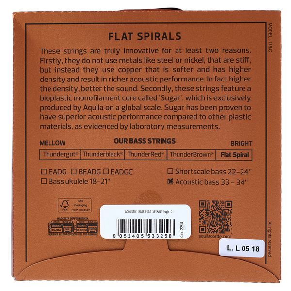 Aquila 226U Acoustic Bass Single C